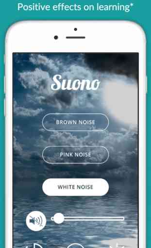 Suono Noise Masking - Soothing white, pink, and brownian noise to aid power napping, meditating, chilling and concentrating 1
