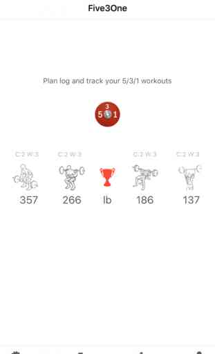 Five3One - 5/3/1 - Workout calculator and logger 1