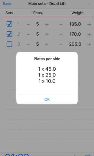 Five3One - 5/3/1 - Workout calculator and logger 3