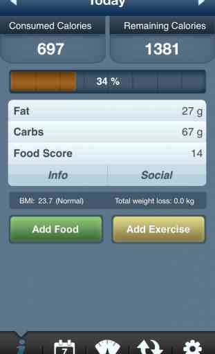 Tap & Track -Calorie Counter (Diets & Exercises) 1