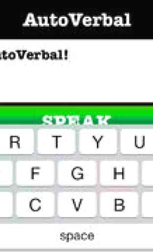 AutoVerbal Pro Talking Soundboard! AAC Chat App Speaks for Autism/Deaf/NonVerbal TTS Text To Speech Users: iPad & iPhone Edition 4
