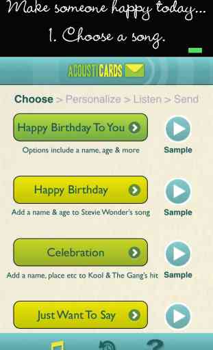 AcoustiCards: Tailored songs, personalized musical greetings 2
