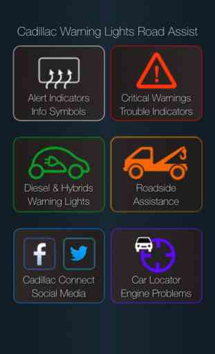 App for Cadillac with Cadillac Warning Lights & Road Assistance 1