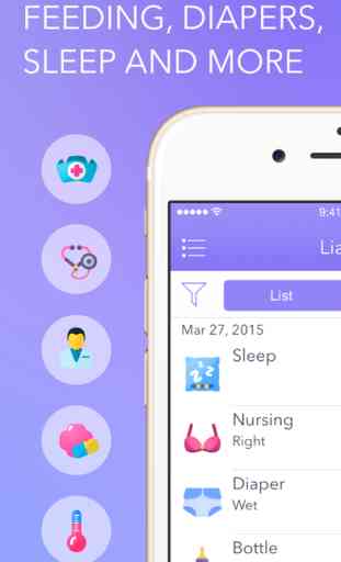 Awesome Baby Tracker (Breastfeeding, diapers, sleep and more) 1