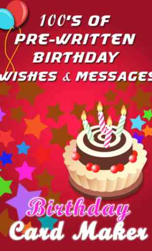 Birthday Card Maker Pro - Wish happy birthday with best photo greeting ecard and sms message 1