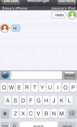 Bluetooth & Wifi Messenger : Chatting with friends without internet between iPhone, iPad and iPod 3