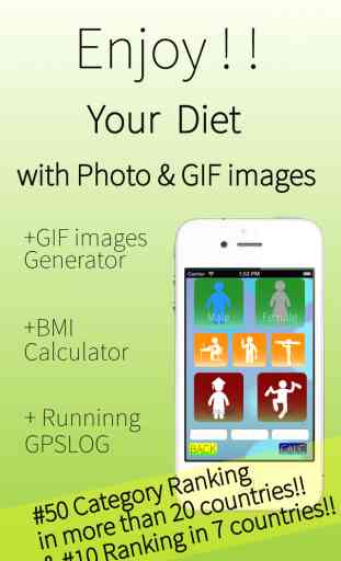 BMI / Calorie Calculator & Running Tracker for Diet Training Support with GIF animation | CalCalo Fitness Free 1