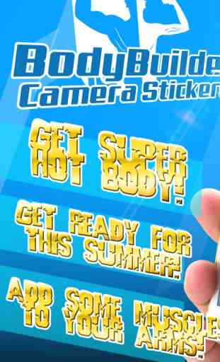 BodyBuilder Camera Stickers! - Get Gym body with biceps and six pack photo studio editor free 1