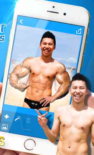 BodyBuilder Camera Stickers! - Get Gym body with biceps and six pack photo studio editor free 2
