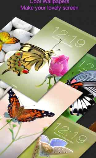 Butterfly Backgrounds Lock & Home Screens Themes 1