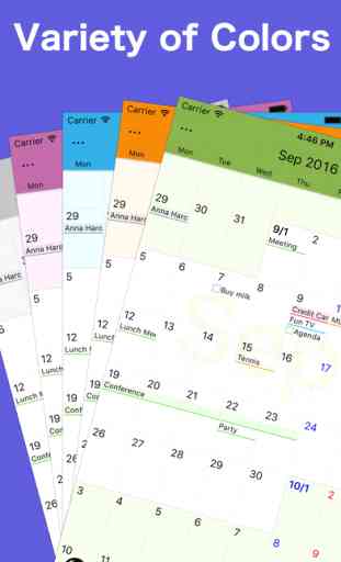 Calendar Z - Free simple schedule planner reminder 2