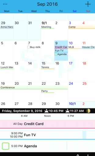 Calendar Z - Free simple schedule planner reminder 3