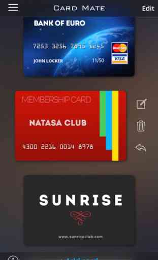 Card Mate - credit cards wallet & QR code Scanner 2