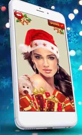 Christmas Photo Booth With Cute Camera Stickers 2