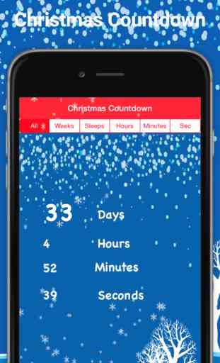 Christmas Snow Countdown event reminder timer App 1