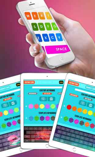 Cool Color Keyboards for iOS 8 (with Auto-Correct & Predictive Text) Free 1