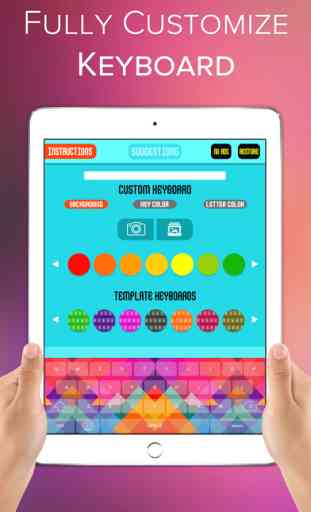 Cool Color Keyboards for iOS 8 (with Auto-Correct & Predictive Text) Free 4