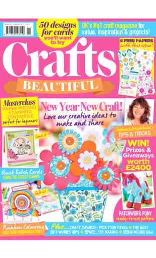 Crafts Beautiful – craft magazine specialising in knitting, crochet, quilling, felting, embossing and much more 1