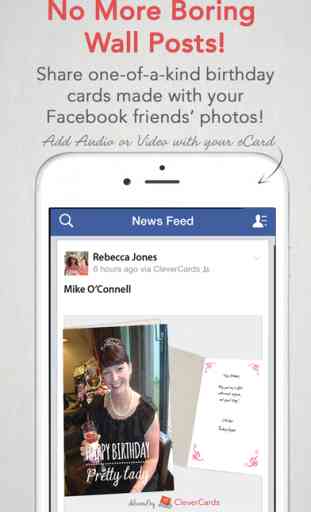 CleverCards: Photo Birthday Greeting Cards & eCards for Facebook 3