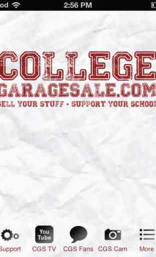College Garage Sale 1