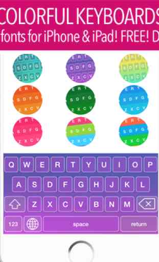 Color Keyboard ~ Cool New Keyboards & Free Fonts for iOS 8 2