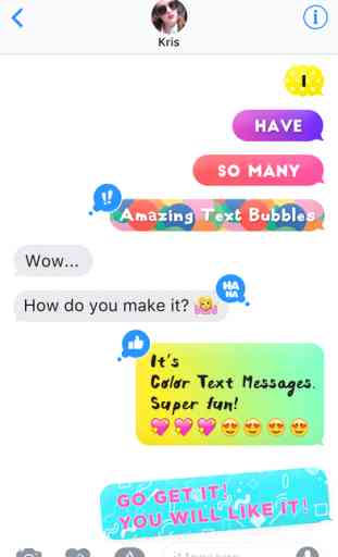 Color Text Messages- colorful texting & customizer background effect 1