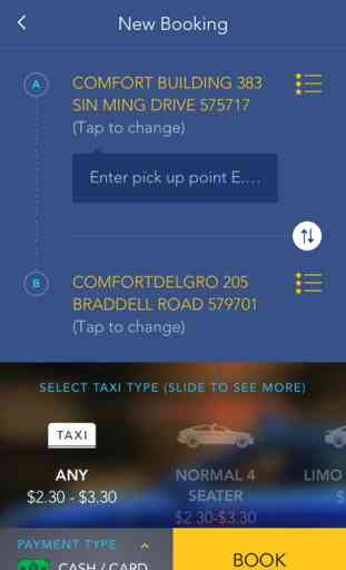 ComfortDelGro Taxi Booking App 2