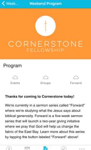 Cornerstone Fellowship App 3