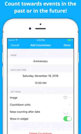 Countdown Widget - Keep Track of Important Dates 2