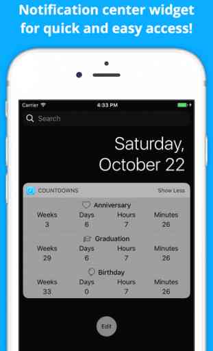 Countdown Widget - Keep Track of Important Dates 4