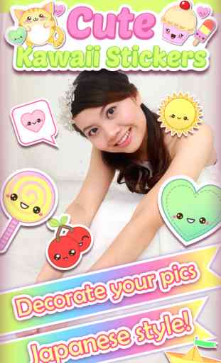 Cute Kawaii Stickers Stamp Editor on Camera for Picture Decoration 1
