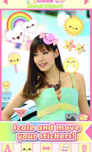 Cute Kawaii Stickers Stamp Editor on Camera for Picture Decoration 2