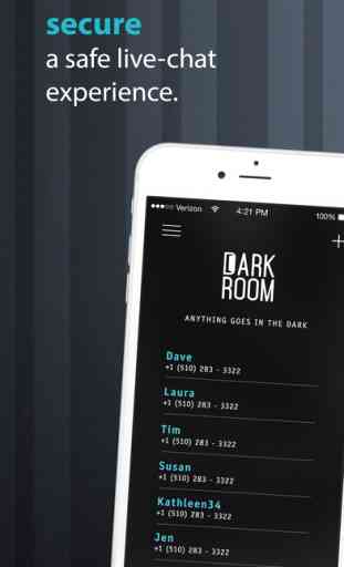 DarkRoom Chat - Your discreet & confidential live messenger 1