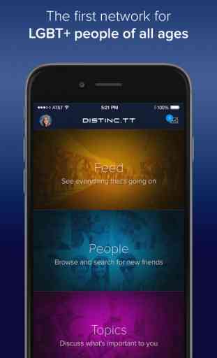 Distinc.tt - LGBT+ Social Network For All Ages 1