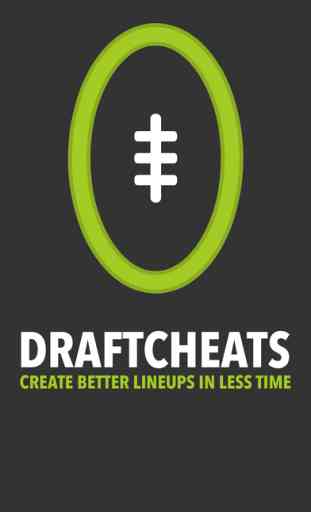 DraftCheats Football - One Day Fantasy Football Lineup Optimizer 1