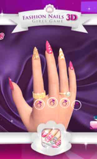 Fashion Nails 3D Girls Game: Create Awesome Manicure Designs in Your Beauty Salon 2