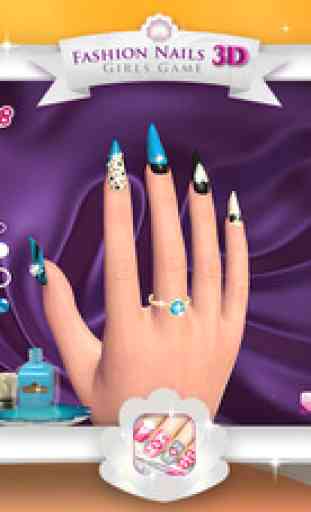 Fashion Nails 3D Girls Game: Create Awesome Manicure Designs in Your Beauty Salon 3