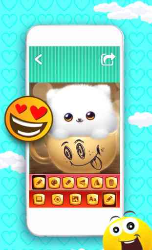 Funny Photo Editor with Emoji Stickers Camera: Add Smiley Face Stamps to Pics for Instant Makeover 4