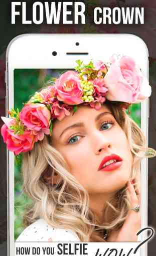 Flower crown filters and frames for Snapchat 1