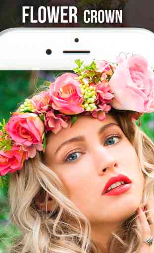 Flower crown filters and frames for Snapchat 3