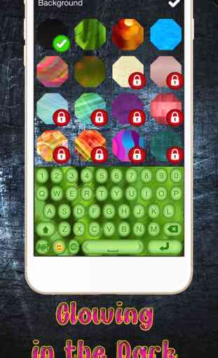 Glowing Keyboard Emoticons  – Neon Text Fonts and Stickers for iPhone Free 3