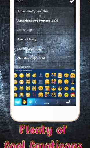 Glowing Keyboard Emoticons  – Neon Text Fonts and Stickers for iPhone Free 4