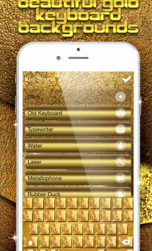 Gold Keyboard Themes & Custom Skins – Luxurious Keyboards With Deluxe Fonts and Emoji.s 3