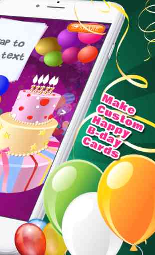 Happy Birthday Greeting Cards – Decorate Custom bDay eCards With Free Photo Card Maker 2
