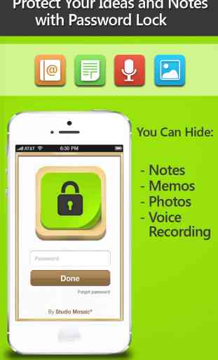 HideMe Notes - Hide Your Personal Info Folders, Business Memo, Tasks List, Secret Diary And Private Journal with Passcode Password Lock Manager 1