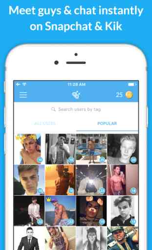Gay Dating Hot Hookup Chat App for Kik & Snapchat 1