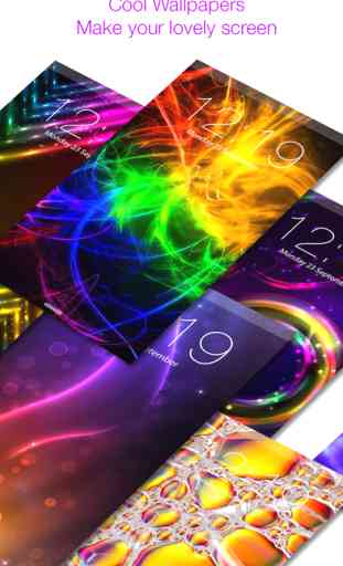 Glow Mob Lock Screen Backgrounds Color Themes Free 1