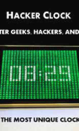 Hacker Clock - a clock for hackers and geeks 1
