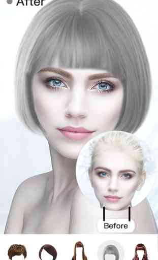 Insta Hair Style Salon -Try On Wig & Face Makeup Recolor Booth 3