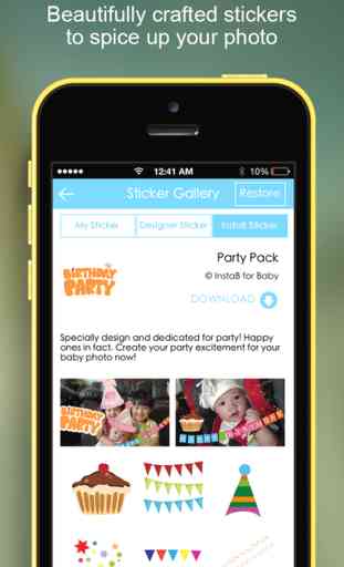 InstaB For Baby - Beautiful way to share baby’s milestones, growth and advice 3